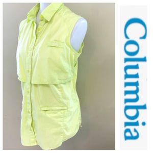 🌿Women’s Chartreuse Sleeveless Outdoor Fish Top